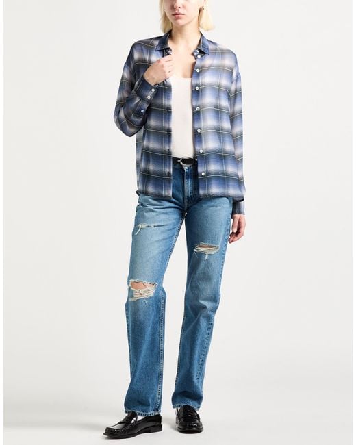 Maison Kitsuné Blue Shirt Polyester