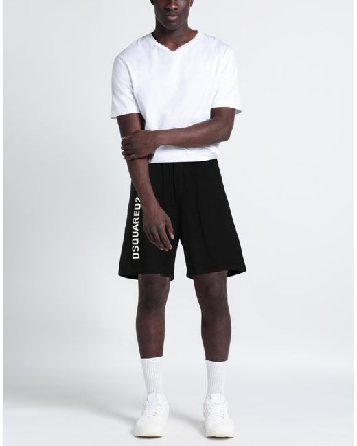 DSquared² Black Shorts & Bermuda Shorts for men