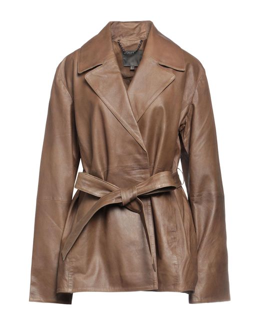 Muubaa Brown Overcoat & Trench Coat