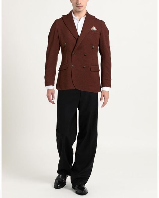 Bharnaba Brown Blazer for men