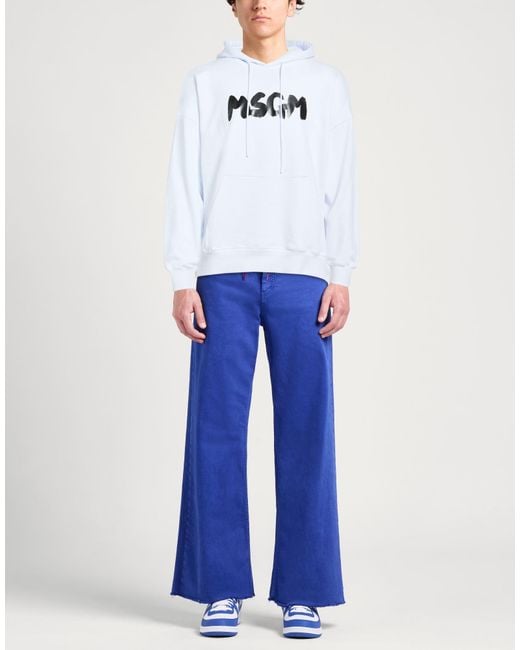 MSGM White Sweatshirt Cotton for men
