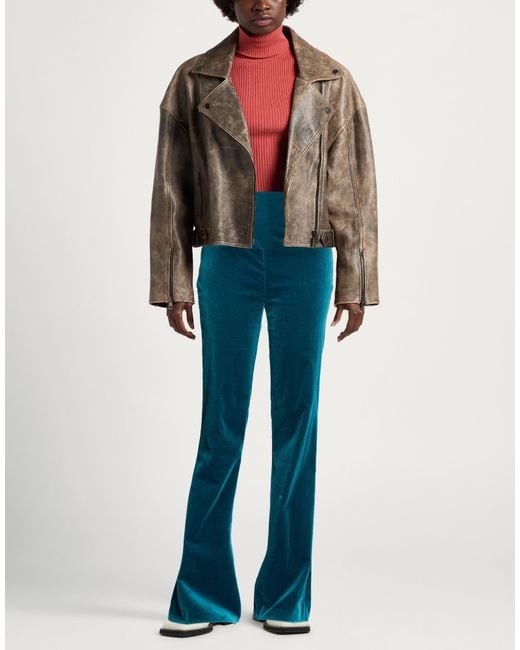 Elisabetta Franchi Blue Trouser
