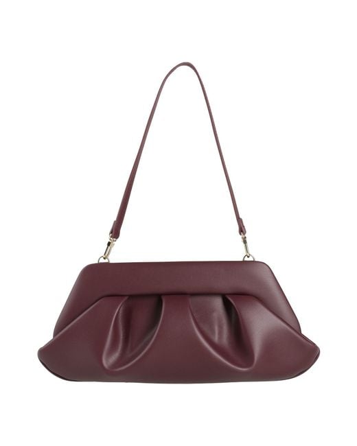 THEMOIRÈ Purple Plum Handbag Textile Fibers