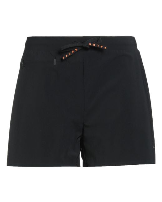 Falke Black Shorts & Bermuda Shorts Polyamide, Elastane