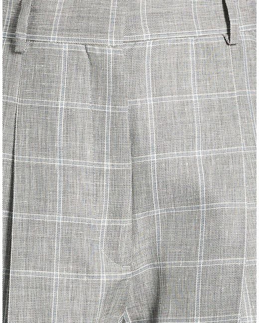 Sandro Gray Pants Linen, Polyester, Virgin Wool