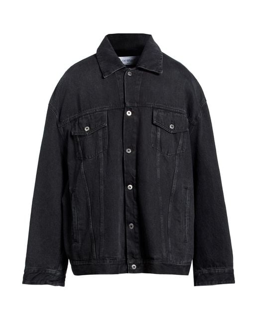 Off-White c/o Virgil Abloh Black Denim Outerwear Cotton for men