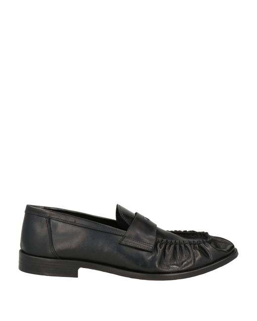 Veni Shoes Black Loafers Leather for men