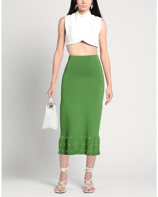 Sandro Green Midi Skirts