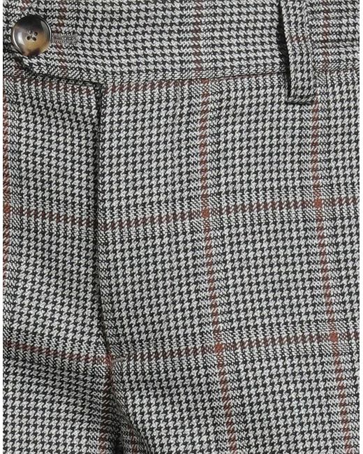PT Torino Gray Pants Virgin Wool for men
