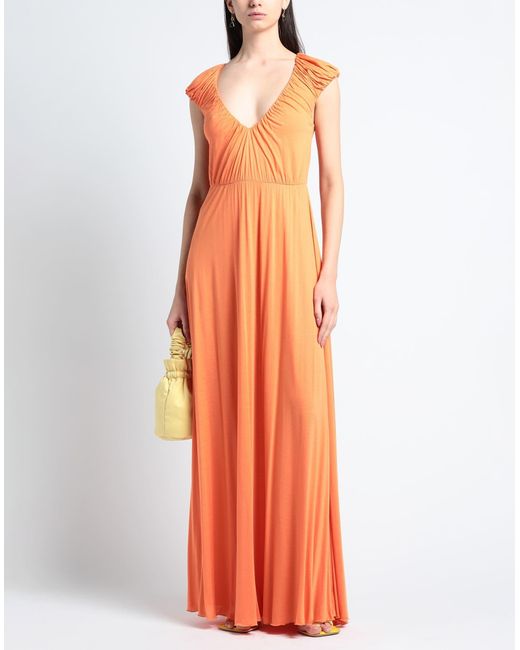 Pinko Orange Maxi Dress
