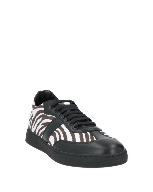 Nila & Nila Black Sneakers Leather, Textile Fibers