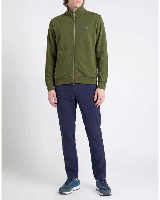 Sun 68 Green Sweatshirt for men