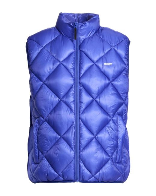 Obey Blue Gilet for men