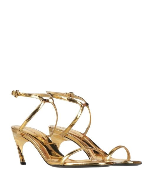McQueen Natural Sandals Leather