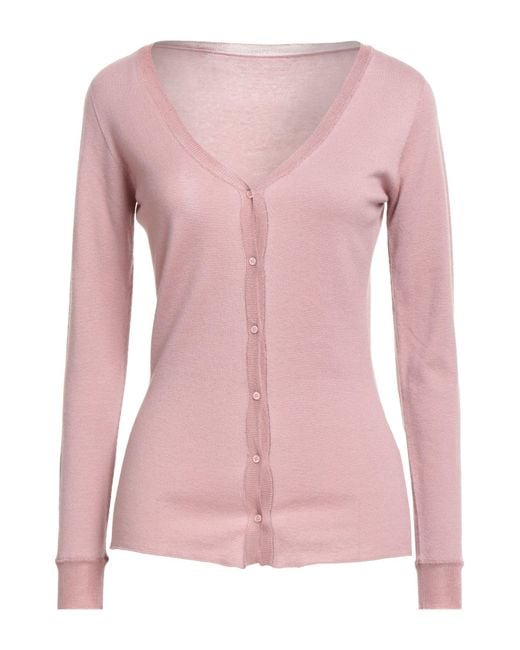 Majestic Filatures Pink Cardigan Cashmere