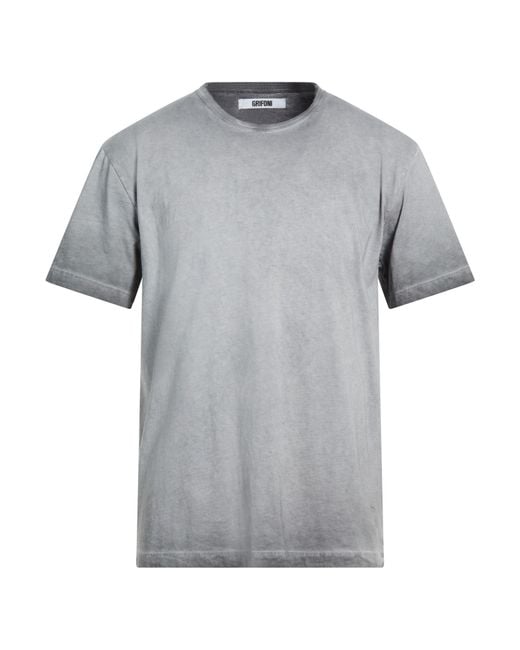 Grifoni Gray Light T-Shirt Cotton for men