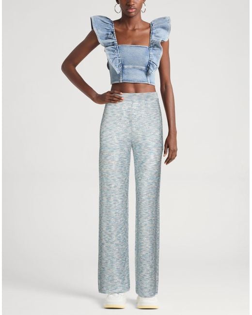 Missoni Blue Sky Pants Viscose, Polyamide, Polyester
