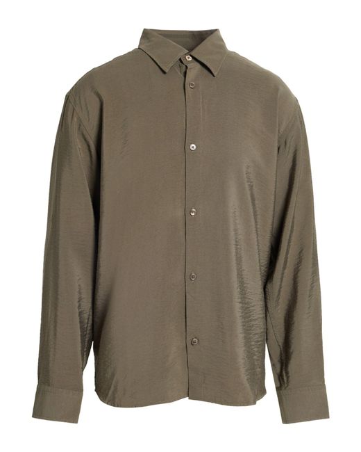 NN07 Green Dark Shirt Modal, Polyamide for men
