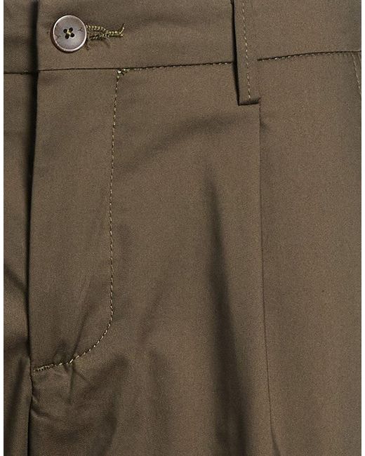 Yan Simmon Gray Pants Cotton, Polyamide, Elastane for men