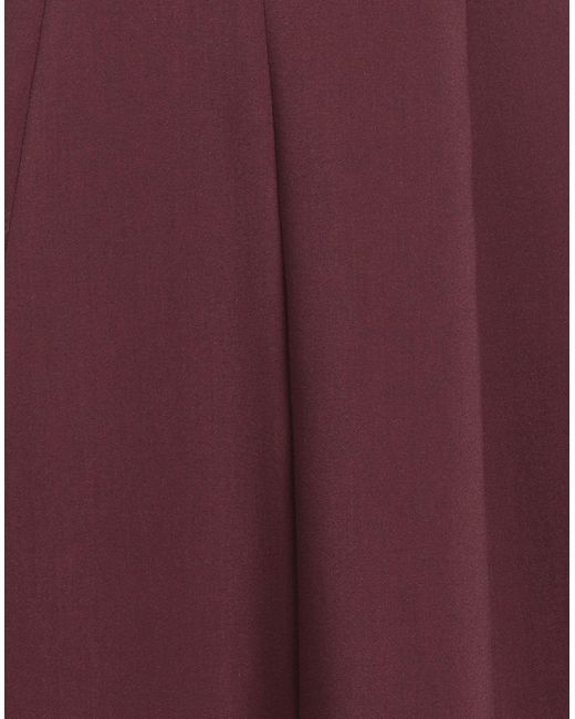 Twinset Purple Mini Dress Polyester, Viscose, Elastane