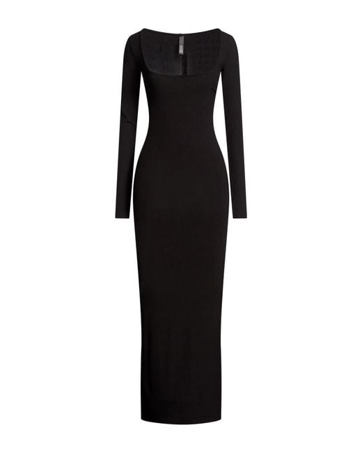Skims Black Maxi Dress