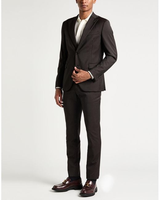 Paoloni Black Suits for men
