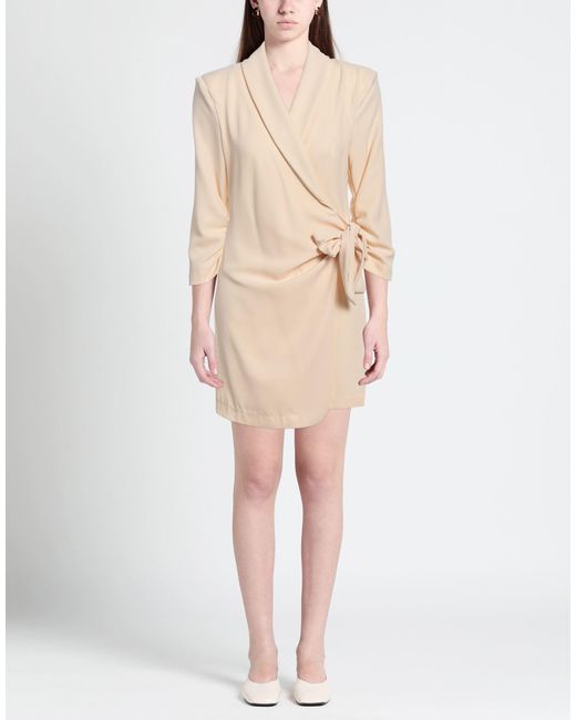 Soallure Natural Mini Dress