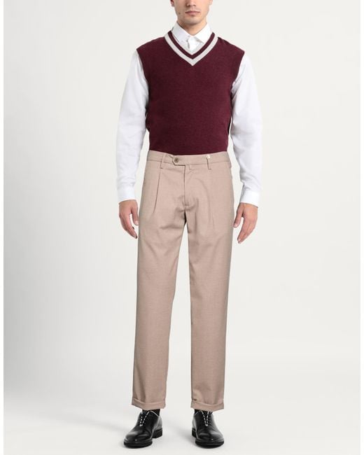 Myths Natural Camel Pants Polyester, Viscose, Elastane for men