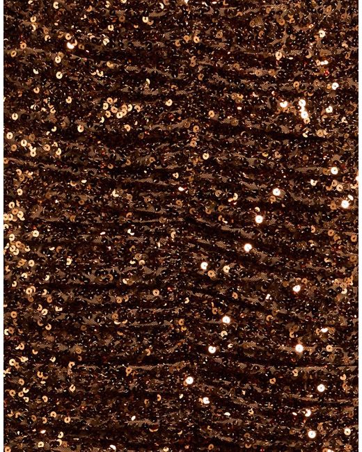 Babylon Brown Copper Mini Dress Polyester, Elastane