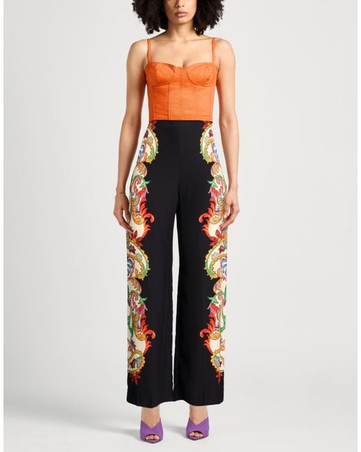Etro Blue Pants Silk