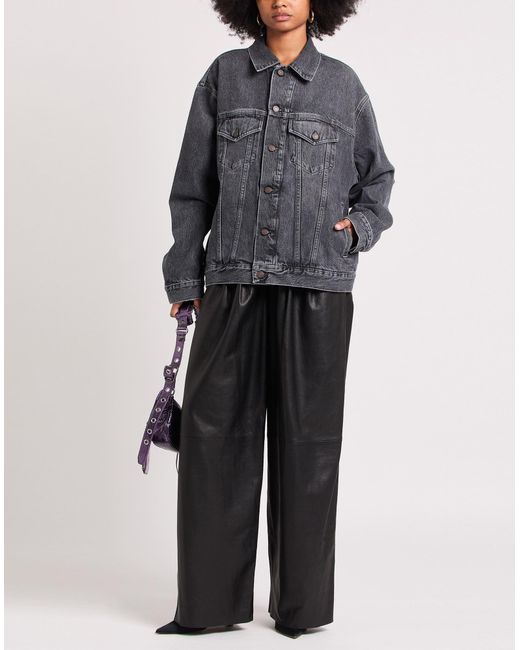 Manteau en jean Acne en coloris Gray