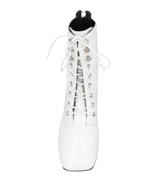 Love Moschino White Ankle Boots