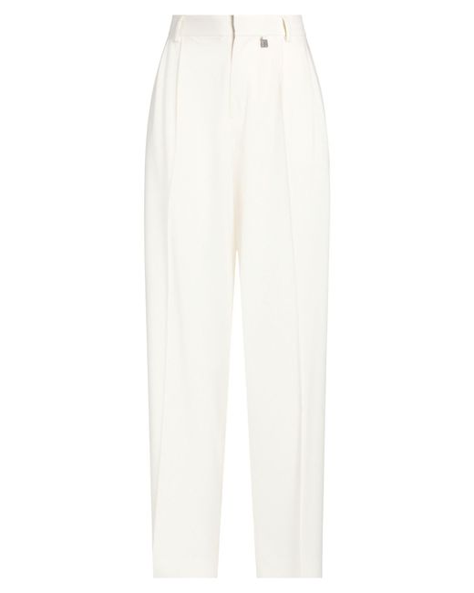 GIUSEPPE DI MORABITO White Pants Virgin Wool, Elastane