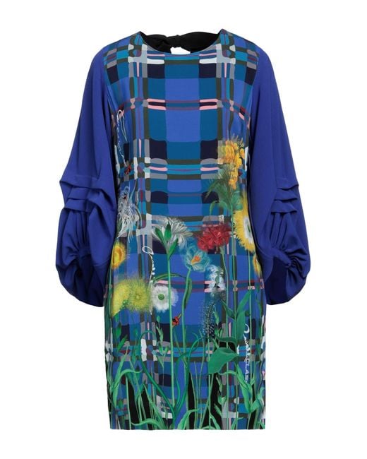 Roberto Cavalli Blue Mini Dress