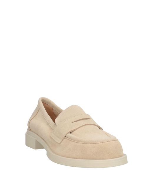 Bervicato Natural Ivory Loafers Leather