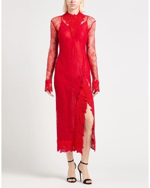 Blumarine Red Midi Dress