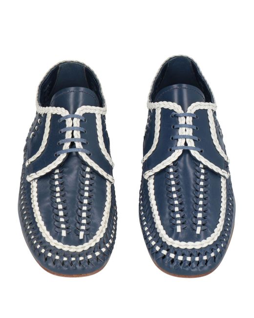 Chaussures à lacets Prada en coloris Blue