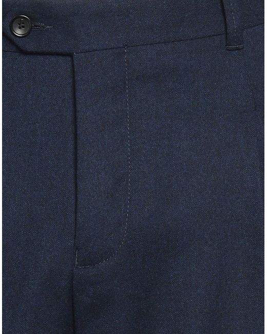 EDUARD DRESSLER Blue Trouser for men