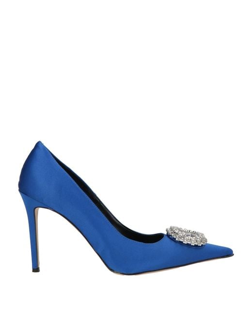 Rebel Queen Blue Pumps Textile Fibers