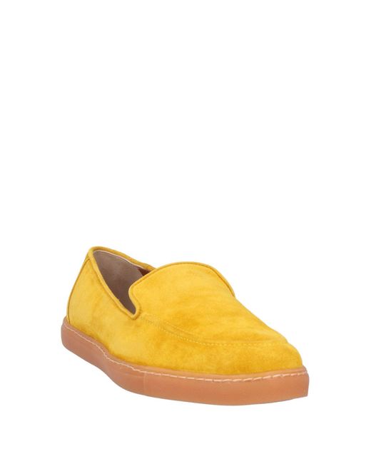 STEFANO TEMA Yellow Loafers for men