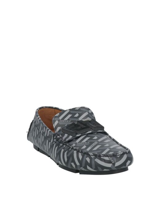Versace Gray Loafers for men