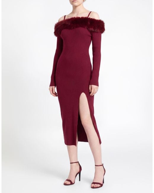 No Secrets Red Midi Dress