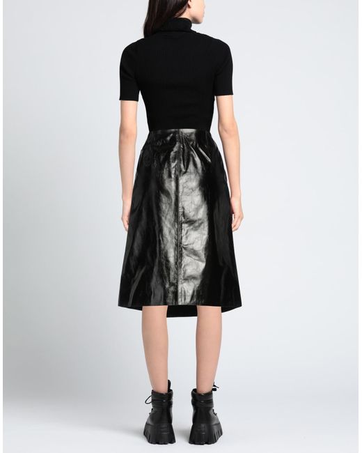 Acne Black Midi Skirt