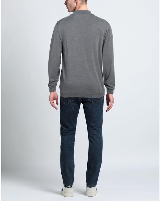 Zanone Gray Sweater for men