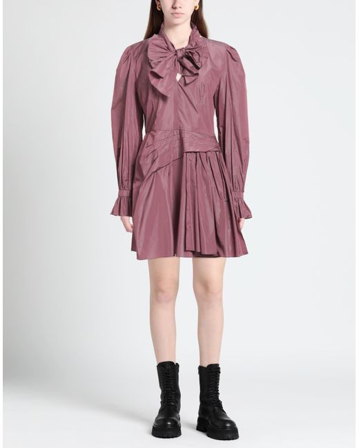 Alberta Ferretti Purple Mini Dress