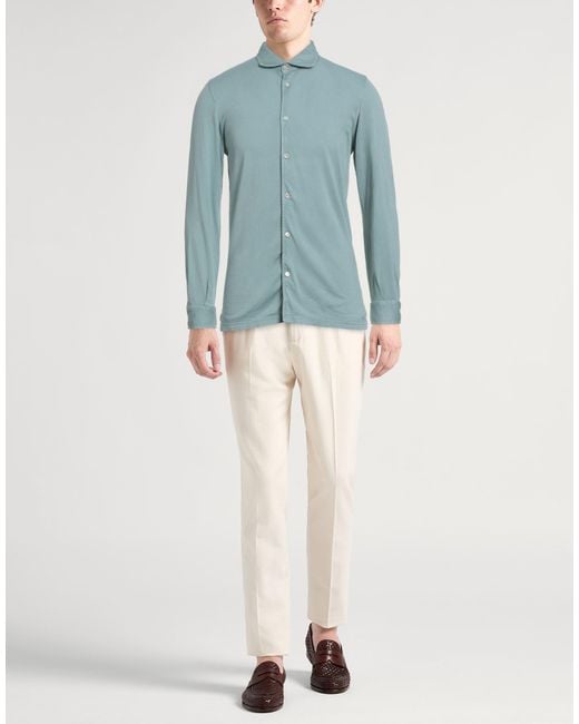 Camisa Fedeli de hombre de color Blue