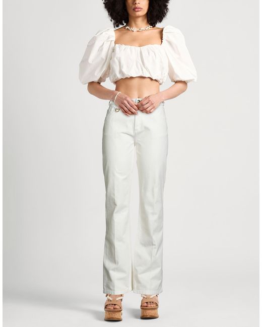 Chloé White Pants Cotton