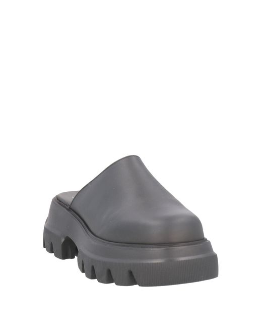 COPENHAGEN Gray Mules & Clogs