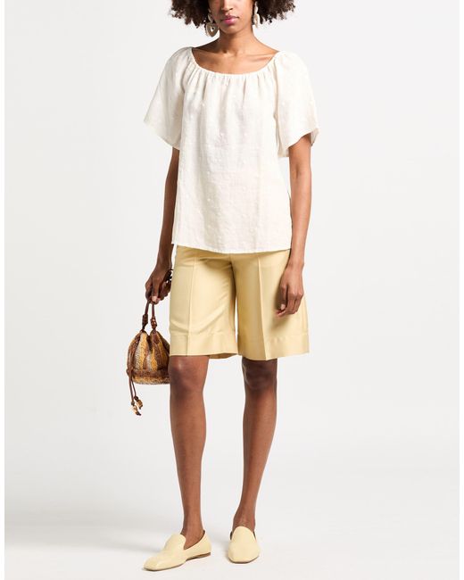 120% Lino White Top