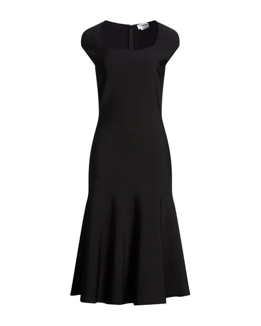 McQueen Black Midi Dresses